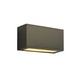 Theo 102 Exterior Wall Sconce - Bronze / Frosted
