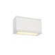 Theo 102 Exterior Wall Sconce - White / Frosted