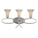 Solaris 3 Light Wall Sconce - Olde Silver / White Solaris 3 Light Wall Sconce - Olde Silver / White