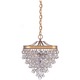 Calypso Pendant - Aged Brass / Clear