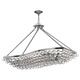 Calypso Rectangular Suspension - Polished Chrome / Clear