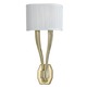 Sterling Wall Sconce - Polished Brass / White Sterling Wall Sconce - Polished Brass / White