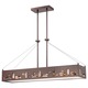 Bling Bang Linear Suspension - Chocolate Chrome / Crystal