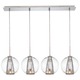 Bling Bang 4 Light Suspension - Chrome / Clear