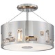 Bling Bang Ceiling Semi Flush Mount - Chrome / Crystal