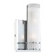 Rings Vanity Wall Sconce - Chrome / Frosted