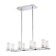 Rings 8 Light Suspension - Chrome / Frosted Rings 8 Light Suspension - Chrome / Frosted