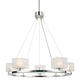 Squared Chandelier - Polished Nickel / Frosted