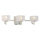 Squared Bath Bar 2-Light - Polished Nickel / Frosted Squared Bath Bar 2-Light - Polished Nickel / Frosted