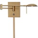 P4328 LED Swing Arm Wall Sconce - Honey Gold / 