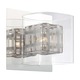 Jewel Box Vanity Wall Sconce - Chrome / Clear / Aluminum Jewel Box Vanity Wall Sconce - Chrome / Clear / Aluminum