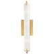 Tube Light Bath Bar - Honey Gold / Etched Opal Tube Light Bath Bar - Honey Gold / Etched Opal