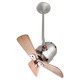 Bianca Directional Fan - Satin Nickel / Mahogany