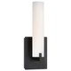 Tube LED Vanity Wall Sconce - Dark Restoration Bronze / Etched Opal