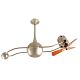 Brisa 2000 Ceiling Fan - Satin Nickel / Mahogany