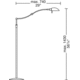 6450 Classic Swing Arm Floor Lamp - /
