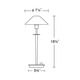 Aging Eye Glass Shade Table Lamp - /