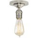 Retro Edison Ceiling Flush Mount - Polished Nickel Retro Edison Ceiling Flush Mount - Polished Nickel /