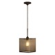 Soho Square Pendant - Bronze / Brown Cord / Bronze Soho Square Pendant - Bronze / Brown Cord / Bronze