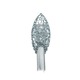 Cameo Wall Sconce - Nickel / Clear