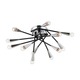 Zazu Ceiling Flush Mount - Black / Chrome Zazu Ceiling Flush Mount - Black / Chrome