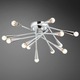 Zazu Ceiling Flush Mount - White / Chrome Zazu Ceiling Flush Mount - White / Chrome