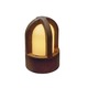 Rusty Cone Exterior Bollard - Rusty Iron / Frosted Rusty Cone Exterior Bollard - Rusty Iron / Frosted