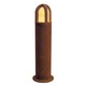 Rusty Cone 40 /70 Exterior Bollard - Rusty Iron / Frosted