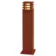 Rusty Square 40 /70 Exterior Bollard - Rusty Iron Rusty Square 40 /70 Exterior Bollard - Rusty Iron /
