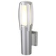 Alpa II Exterior Wall Sconce - Silver Grey / White