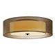 Puri Ceiling Flush Mount - Black Brass / Bronze Organza Puri Ceiling Flush Mount - Black Brass / Bronze Organza