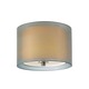 Puri Ceiling Flush Mount - Satin Nickel / Silver Organza Puri Ceiling Flush Mount - Satin Nickel / Silver Organza