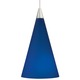 FreeJack LED Cone Pendant - Satin Nickel / Cobalt FreeJack LED Cone Pendant - Satin Nickel / Cobalt