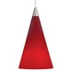 FreeJack LED Cone Pendant - Satin Nickel / Red FreeJack LED Cone Pendant - Satin Nickel / Red