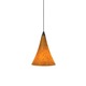 FreeJack LED Mini Melrose Pendant - Satin Nickel / Tahoe Pine Amber