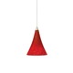 FreeJack LED Mini Melrose Pendant - Satin Nickel / Ferrari Red