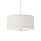 Freejack Mini Mulberry Pendant - Satin Nickel / White