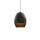 FreeJack LED Silver Glaze Pendant - Satin Nickel / Brown
