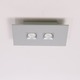 Polifemo 2 Light Rectangular Ceiling Flush Mount - Grey Polifemo 2 Light Rectangular Ceiling Flush Mount - Grey /