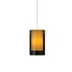 FreeJack LED Mini Echo Pendant - Satin Nickel / Havana Brown FreeJack LED Mini Echo Pendant - Satin Nickel / Havana Brown