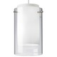 FreeJack LED Mini Echo Pendant - Satin Nickel / Clear FreeJack LED Mini Echo Pendant - Satin Nickel / Clear