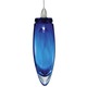 Icicle Pendant - Satin Nickel / Blue