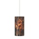 FreeJack LED Playa Pendant - Satin Nickel / Brown