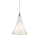 FreeJack LED Sugar Pendant - Satin Nickel / White