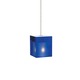 Kable Lite Cube Pendant - Satin Nickel / Cobalt Kable Lite Cube Pendant - Satin Nickel / Cobalt