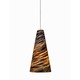 Kable Lite Mini Taza Pendant - Satin Nickel / Brown Kable Lite Mini Taza Pendant - Satin Nickel / Brown