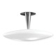 Toro Semi-Flush Ceiling Mount - Chrome / White Opal