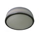 Tapa Small Ceiling Flush Mount - Chrome / White Opal