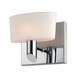 Toby Vanity Wall Sconce - Chrome / White Opal Toby Vanity Wall Sconce - Chrome / White Opal
