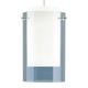 Echo Large Pendant - Satin Nickel / Steel Blue Echo Large Pendant - Satin Nickel / Steel Blue